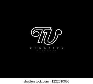 Creative Design Letter TV Linked Vector Monogram Logo Illustration