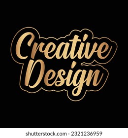 Creative Design Lettering Template Design