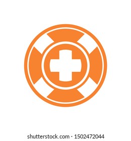 creative design of lifeguard symbol