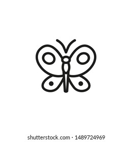 Creative design line icon. Butterfly, insect, botanical garden. Creative concept. Vector illustration can be used for topics like animals, biology, creativity