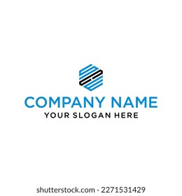 Creative Design-Linie SCE Hexagon Form und Würfel-Logo mit Schriftdesign für Corporate Identity