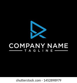 creative design lines form a triangle R