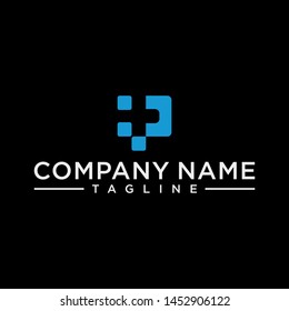 creative design lines form a unique P box