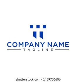 creative design lines form a unique T box
