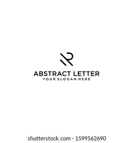 creative design lines form a unique R abstract