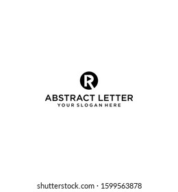 creative design lines form a unique R abstract