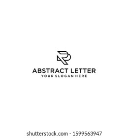 creative design lines form a unique R abstract