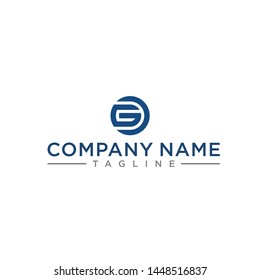 creative design lines letters G or GC circle shape