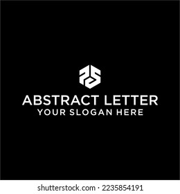 the creative design lines the PS hexagon shape and the cube logo with the letter design for corporate identity