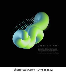 Creative design liquid wave shapes. Vector illustration