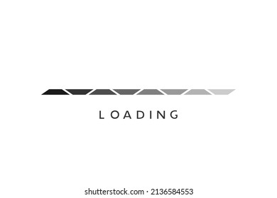 Creative design of loading bar illustration