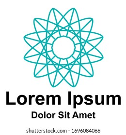 Logo de diseño creativo con una hermosa forma floral. logotipo de la empresa. logo polígono