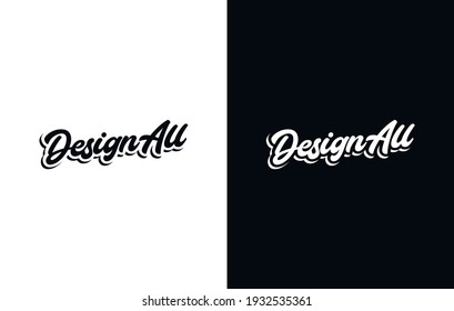 Creative design logo. Black and white design.