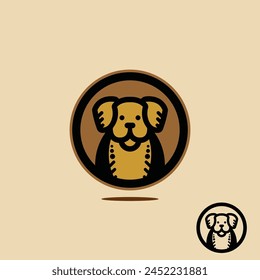 Creative design logo ideas training dogs badge become a brand symbol for your business, the concept of dog training icons