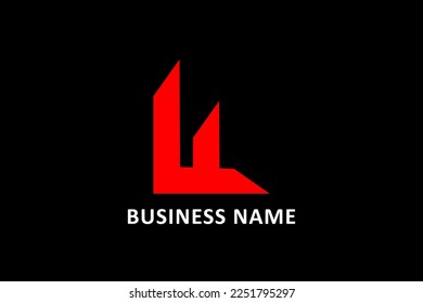 Creative design logo letter L architecture concept