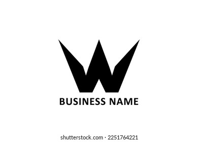 Creative design logo letter W