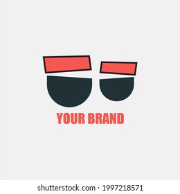 Logo de diseño creativo como negocio de marca de ojos