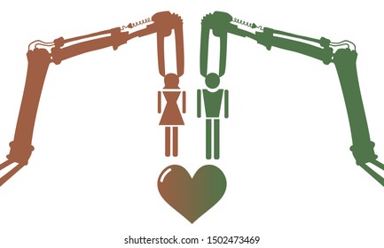 Creative design of love machine draw