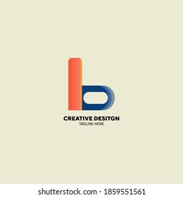 Creative Design Lowercase Letter B Company Vector Logo Design great for any purposes