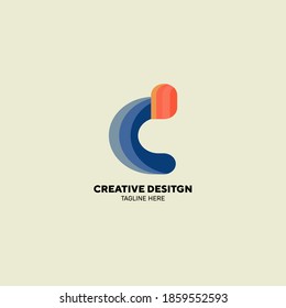 Creative Design Lowercase Letter C Company Vector Logo Design great for any purposes