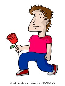 Creative design of Man in love