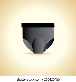 creative design of man underwear garment illustration