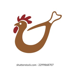 creative design of meat of chicken
