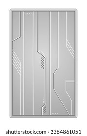 Creative design of metal futuristic gate