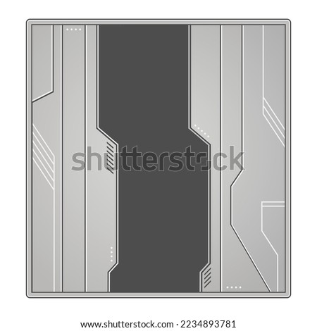 Creative design of metal futuristic gate