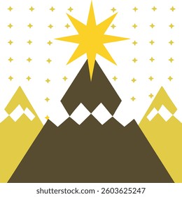 Creative Design Minimalist Mountain with Artistic Emblem