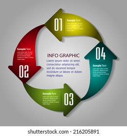 creative design modern arrow text box template for website and graphic. 