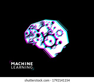 Creative design of modern machine learning symbol
