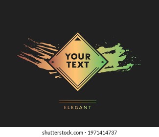 Creative design of modern symbol for your text