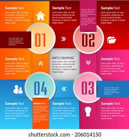 creative design modern template for website and graphic, icon, text box. 