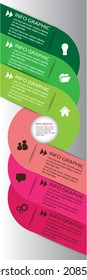 creative design modern template for website and graphic, number, text box, 