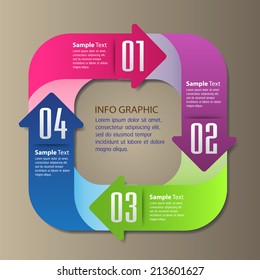creative design modern template for website and graphic,arrow text box.