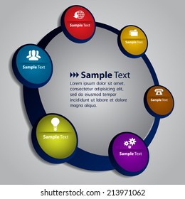 creative design modern template for website and graphic, text box. button 