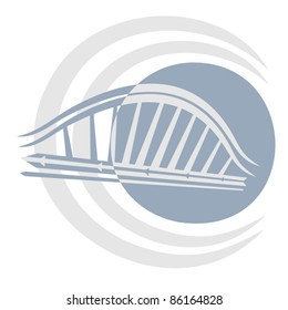 Diseño creativo de puentes urbanos modernos