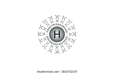 Creative design of monograms with the letter of the alphabet H on a white background. Vector illustration of restaurant, hotel, business logo.