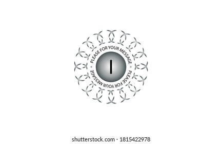 Diseño creativo de monogramas con la letra del alfabeto I sobre un fondo blanco. Ilustración vectorial de restaurante, hotel, logotipo de negocios.