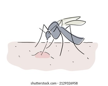Creative design of mosquito biting draw