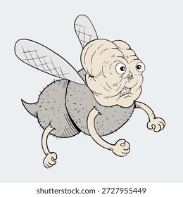 Creative design of mutant insect flying