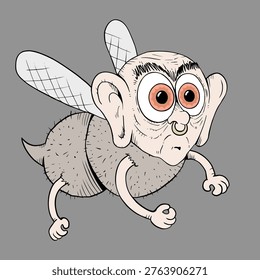 Creative design of mutant insect flying