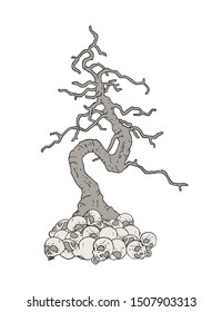 Creative design of mystery old tree