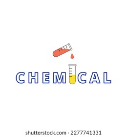 Creative design with the name Chemistry.