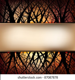 Creative design nature theme vector banner. Eps 10 vector