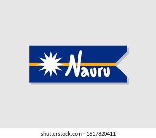 Creative design of Nauru symbol 