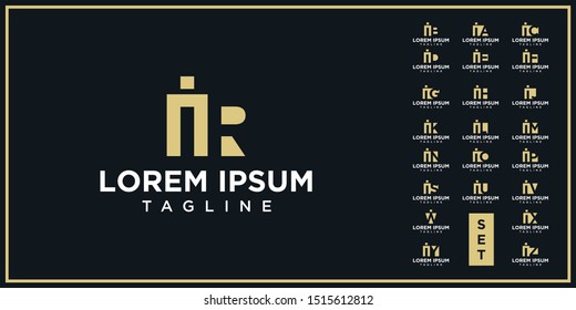 creative design of negative space letters
