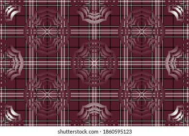 Creative design for new types of fabrics in the style of Scottish tartans