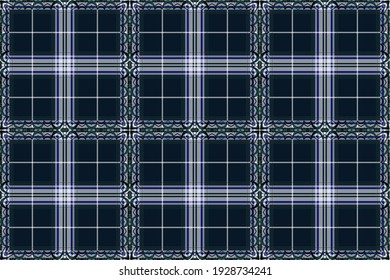 Creative design for new types of fabrics in the style of Scottish tartans